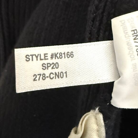 Madewell black Nolan Ribbed open front cozy cardigan sweater size XL - Picture 6 of 7